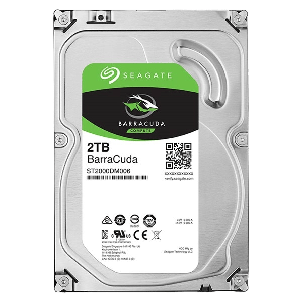 Seagate BarraCuda (2TB) 3.5 inch Hard Disk Drive SATA 6Gb/s